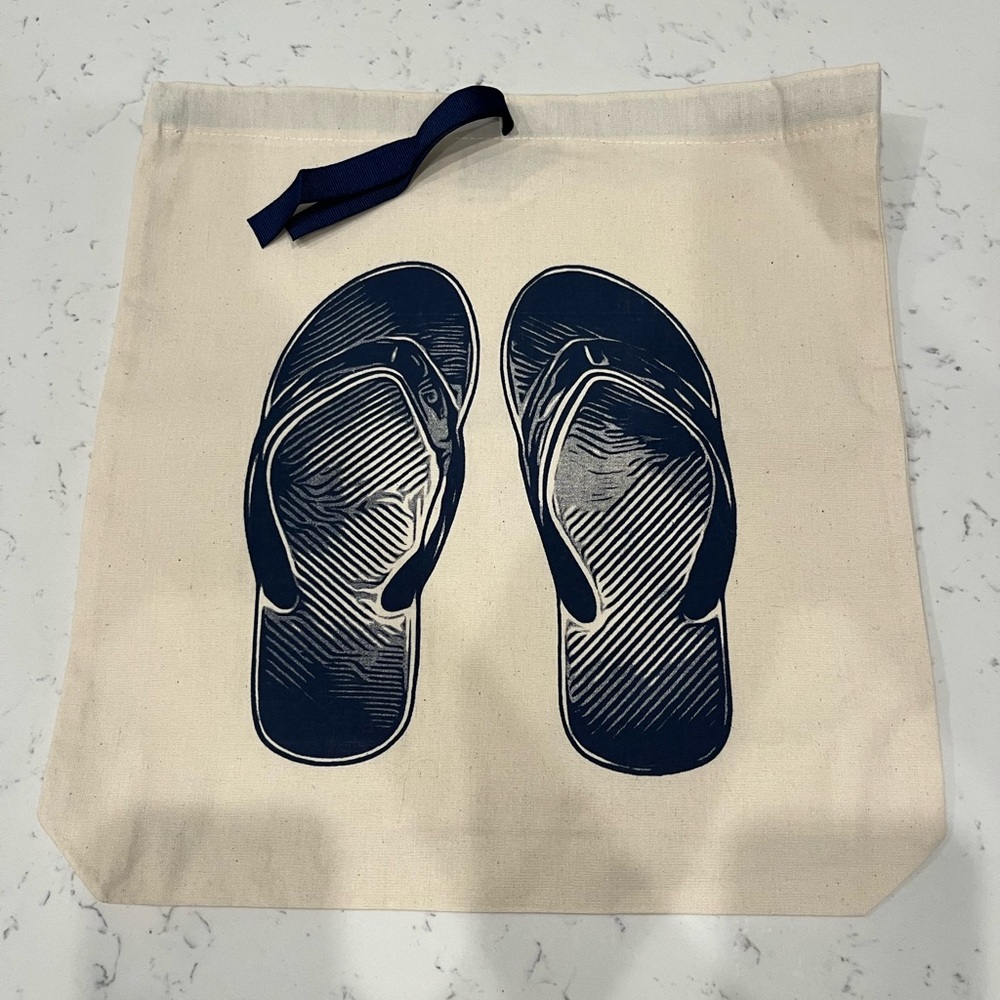 Bag-all Cream Drawstring Shoe Travel Bag
